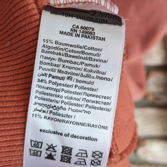 🦅 Tom Tailor Denim Pink Adventure Calls Indigenous Native America Hoodie M - Picture 6 of 7